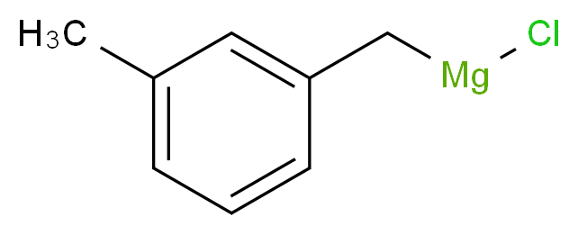 3-甲基苄基氯化镁,0.25M 2-甲基四氢呋喃溶液_分子结构_CAS_29875-06-7)