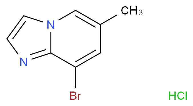 8-bromo-6-methylimidazo[1,2-a]pyridine hydrochloride_分子结构_CAS_957120-41-1