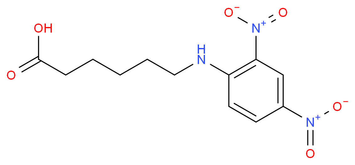 6-[(2,4-dinitrophenyl)amino]hexanoic acid_分子结构_CAS_10466-72-5