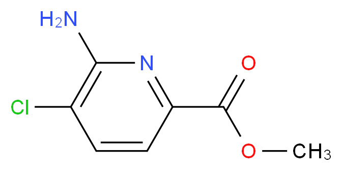 methyl 6-amino-5-chloropyridine-2-carboxylate_分子结构_CAS_1260666-60-1