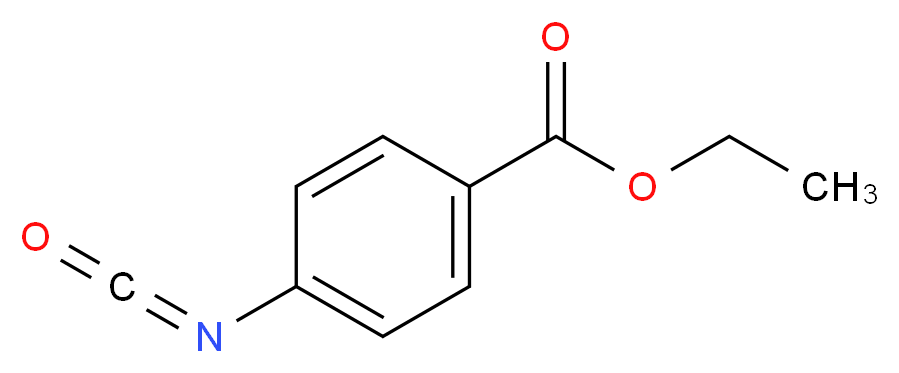 ethyl 4-isocyanatobenzoate_分子结构_CAS_30806-83-8)