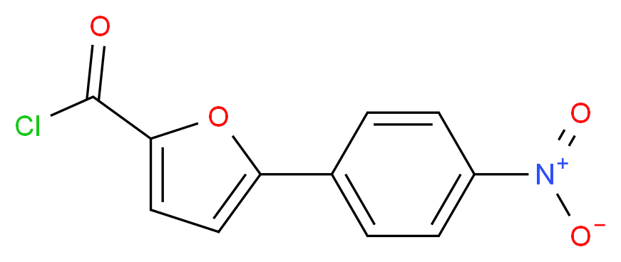5-(4-硝基苯基)呋喃-2-甲酰氯_分子结构_CAS_60335-99-1)