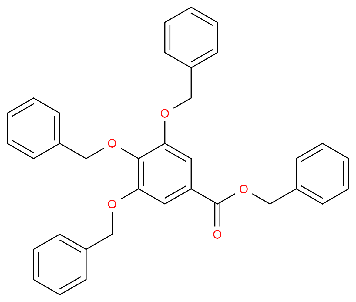 benzyl 3,4,5-tris(benzyloxy)benzoate_分子结构_CAS_475161-97-8