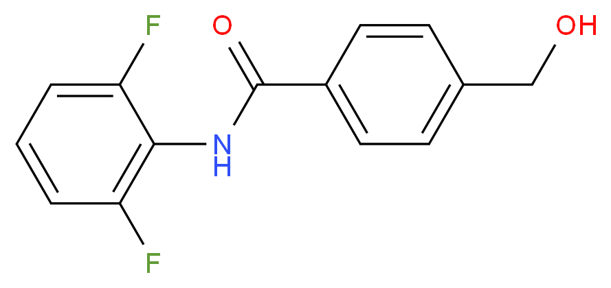 N-(2,6-difluorophenyl)-4-(hydroxymethyl)benzamide_分子结构_CAS_155997-19-6