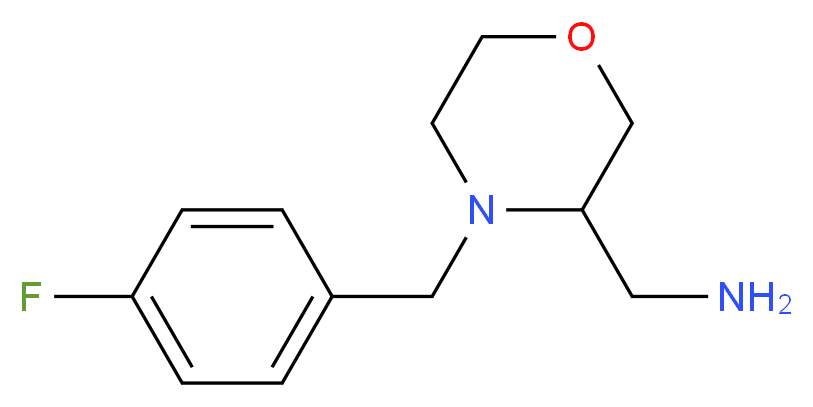 (4-(4-Fluorobenzyl)morpholin-3-yl)methanamine_分子结构_CAS_174561-70-7)