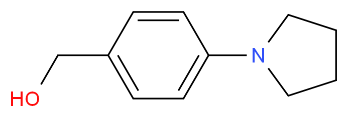 (4-pyrrolidin-1-ylphenyl)methanol_分子结构_CAS_676245-12-8)