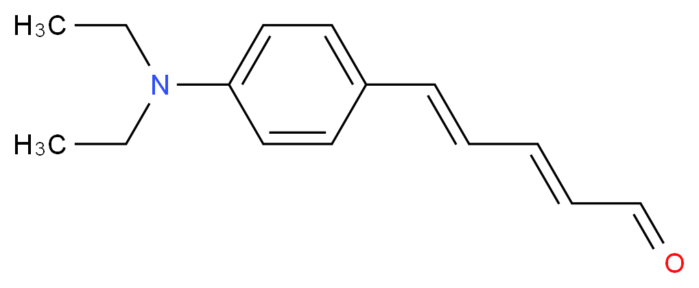 (E,E)-5-[4-(Diethylamino)phenyl]penta-2,4-dienal_分子结构_CAS_868161-59-5)