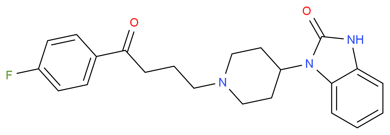 3-(1-(4-(4-fluorophenyl)-4-oxobutyl)piperidin-4-yl)-1h-benzimidazol-2-one_分子结构_CAS_2062-84-2)