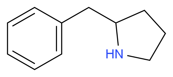 2-benzylpyrrolidine_分子结构_CAS_35840-91-6