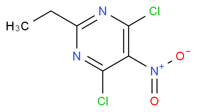 4,6-Dichloro-2-ethyl-5-nitro pyrimidine _分子结构_CAS_6237-95-2)
