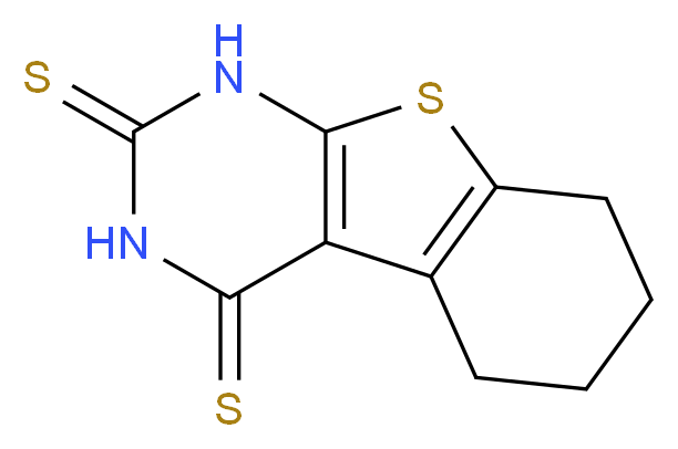 5,6,7,8-Tetrahydro-1H-benzo[4,5]thieno[2,3-d]pyrimidine-2,4-dithione_分子结构_CAS_37471-07-1)