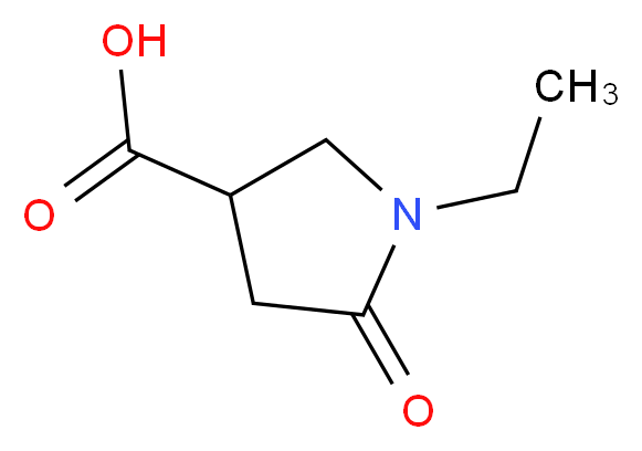 1-ethyl-5-oxopyrrolidine-3-carboxylic acid_分子结构_CAS_)
