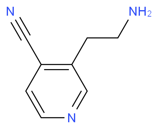 3-(2-aminoethyl)isonicotinonitrile_分子结构_CAS_1035796-78-1)