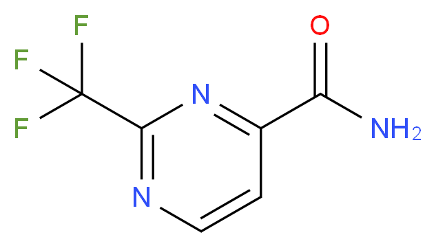 2-(Trifluoromethyl)pyrimidine-4-carboxamide_分子结构_CAS_914348-10-0)