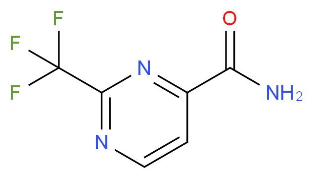 2-(三氟甲基)嘧啶-4-甲酰胺_分子结构_CAS_914348-10-0)