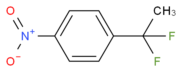 1-(1,1-difluoroethyl)-4-nitrobenzene_分子结构_CAS_32471-55-9