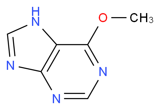 6-Methoxypurine_分子结构_CAS_1074-89-1)