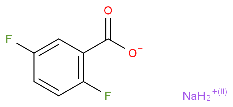 Sodium 2,5-difluorobenzoate_分子结构_CAS_522651-42-9)