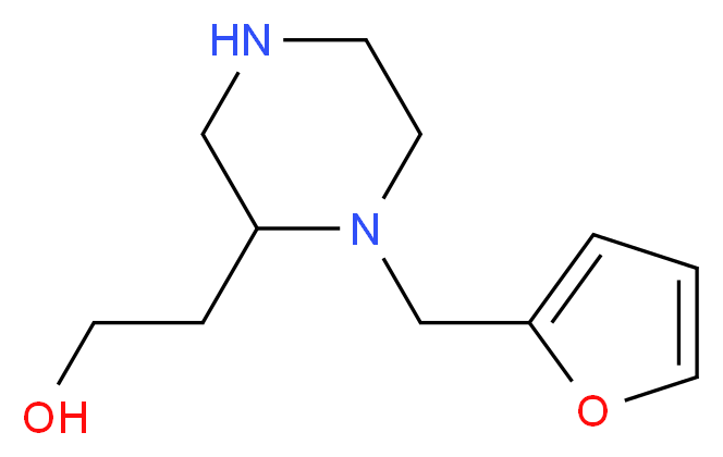 2-[1-(2-Furylmethyl)-2-piperazinyl]ethanol_分子结构_CAS_815655-78-8)