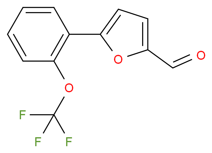 5-[2-(trifluoromethoxy)phenyl]furan-2-carbaldehyde_分子结构_CAS_306936-00-5