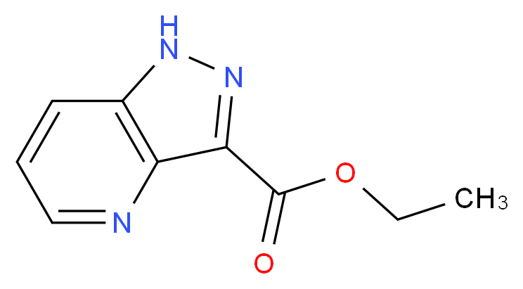 1H-Pyrazolo[4,3-b]pyridine-3-carboxylic acid, ethyl ester_分子结构_CAS_1234616-14-8)