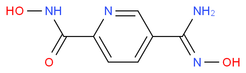 5-[Amino(hydroxyimino)methyl]-N-hydroxy-2-pyridinecarboxamide_分子结构_CAS_)
