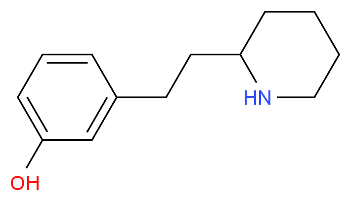 3-[2-(piperidin-2-yl)ethyl]phenol_分子结构_CAS_915921-63-0