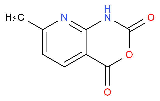 7-methyl-1H,2H,4H-pyrido[2,3-d][1,3]oxazine-2,4-dione_分子结构_CAS_187543-70-0