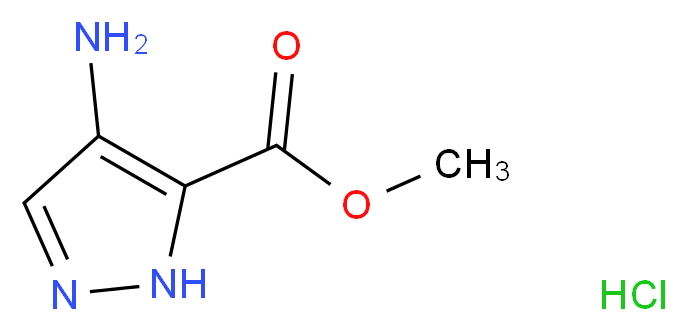 Methyl 4-amino-1H-pyrazole-5-carboxylate hydrochloride_分子结构_CAS_27116-93-4)