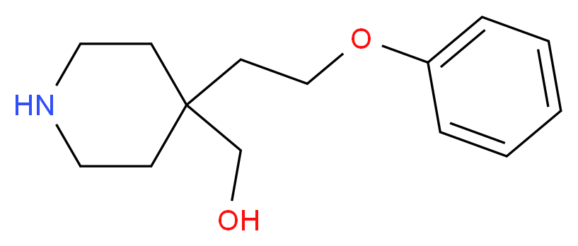 [4-(2-phenoxyethyl)piperidin-4-yl]methanol_分子结构_CAS_)