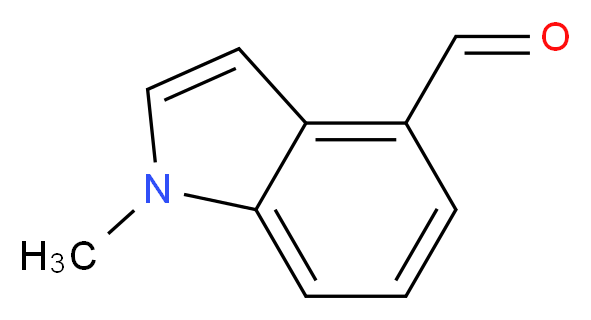 1-methyl-1H-indole-4-carbaldehyde_分子结构_CAS_133994-99-7