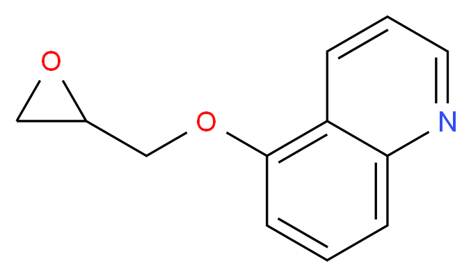 5-(oxiran-2-ylmethoxy)quinoline_分子结构_CAS_145679-40-9