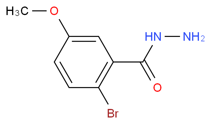 2-bromo-5-methoxybenzohydrazide_分子结构_CAS_112584-40-4