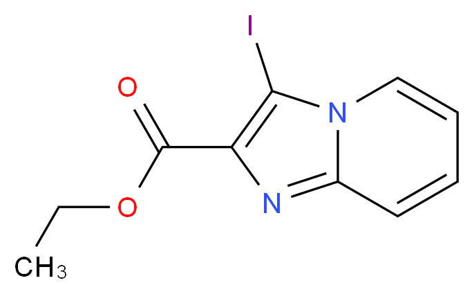 Ethyl 3-iodoimidazo[1,2-a]pyridine-2-carboxylate_分子结构_CAS_292858-07-2)