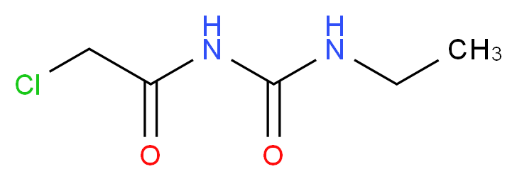1-(2-chloroacetyl)-3-ethylurea_分子结构_CAS_4791-24-6