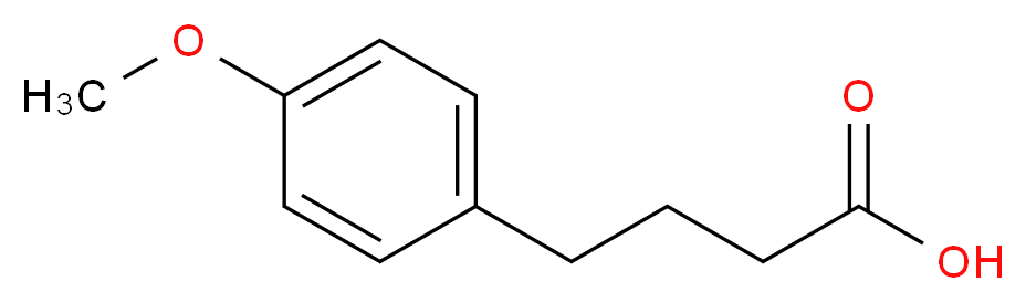 4-(4-methoxyphenyl)butanoic acid_分子结构_CAS_4521-28-2