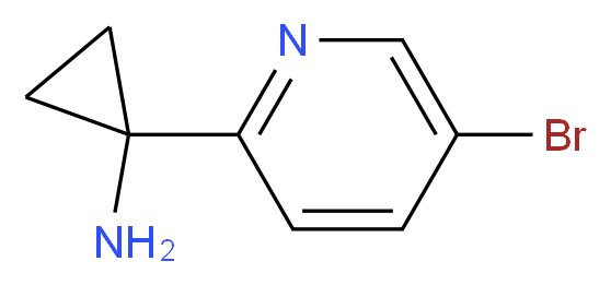 1-(5-bromopyridin-2-yl)cyclopropanamine_分子结构_CAS_944718-22-3)