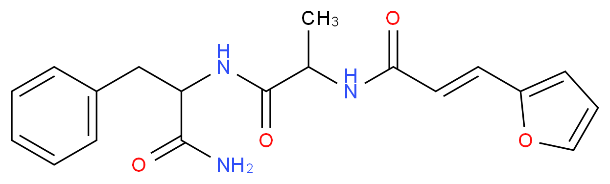 N-(3-[2-Furyl]acryloyl)-Ala-Phe amide_分子结构_CAS_29268-00-6)