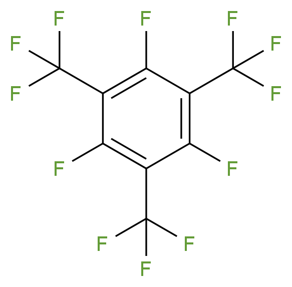 Perfluoro-(1,3,5-trimethylbenzene)_分子结构_CAS_793-92-0)