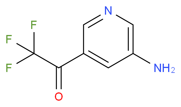 1-(5-aminopyridin-3-yl)-2,2,2-trifluoroethan-1-one_分子结构_CAS_1060804-35-4