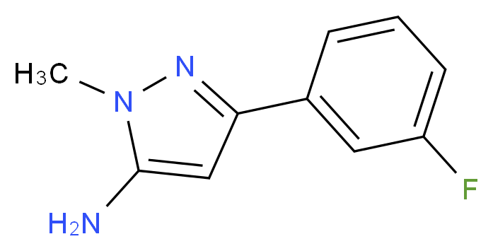 5-(3-FLUORO-PHENYL)-2-METHYL-2H-PYRAZOL-3-YLAMINE_分子结构_CAS_1017781-28-0)