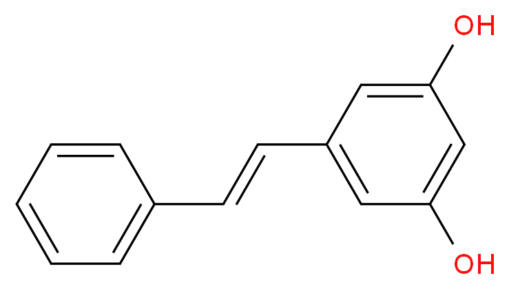 5-[(E)-2-phenylethenyl]benzene-1,3-diol_分子结构_CAS_22139-77-1