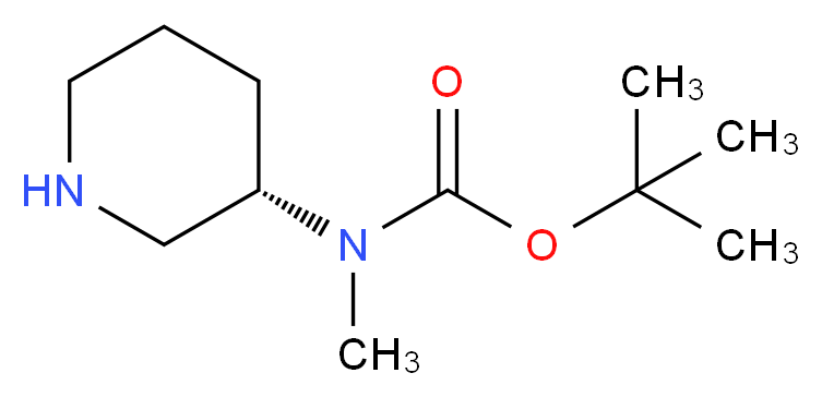 (S)-tert-Butyl Methyl(piperidin-3-yl)carbaMate_分子结构_CAS_309962-63-8)