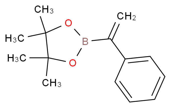 4,4,5,5-tetramethyl-2-(1-phenylethenyl)-1,3,2-dioxaborolane_分子结构_CAS_143825-84-7