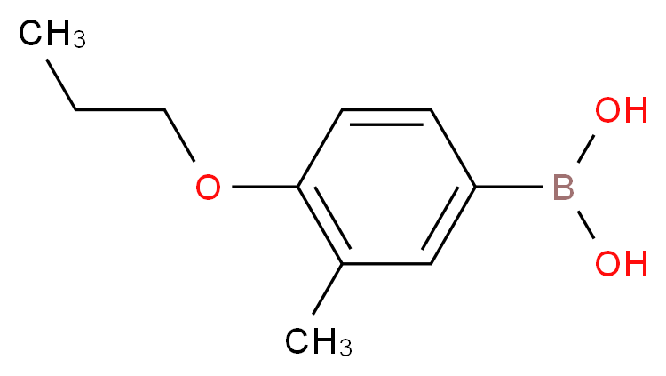 3-Methyl-4-propoxybenzeneboronic acid_分子结构_CAS_279262-88-3)