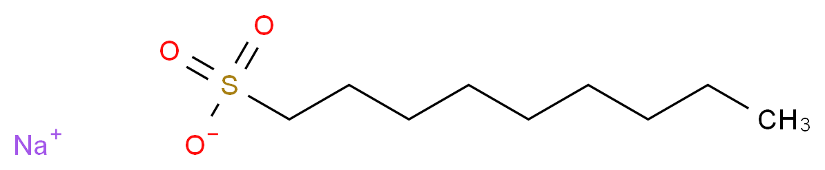 sodium nonane-1-sulfonate_分子结构_CAS_35192-74-6