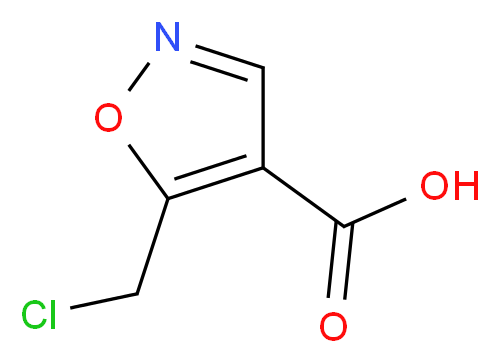 5-(chloromethyl)-1,2-oxazole-4-carboxylic acid_分子结构_CAS_870704-27-1