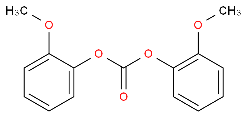 Bis(2-methoxyphenyl) carbonate_分子结构_CAS_553-17-3)