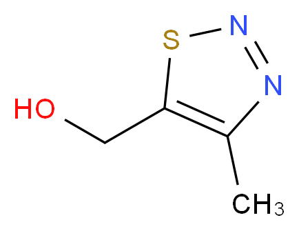 4-甲基-1,2,3-噻二唑-5-甲醇_分子结构_CAS_163008-86-4)