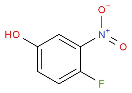 4-Fluoro-3-nitrophenol_分子结构_CAS_2105-96-6)